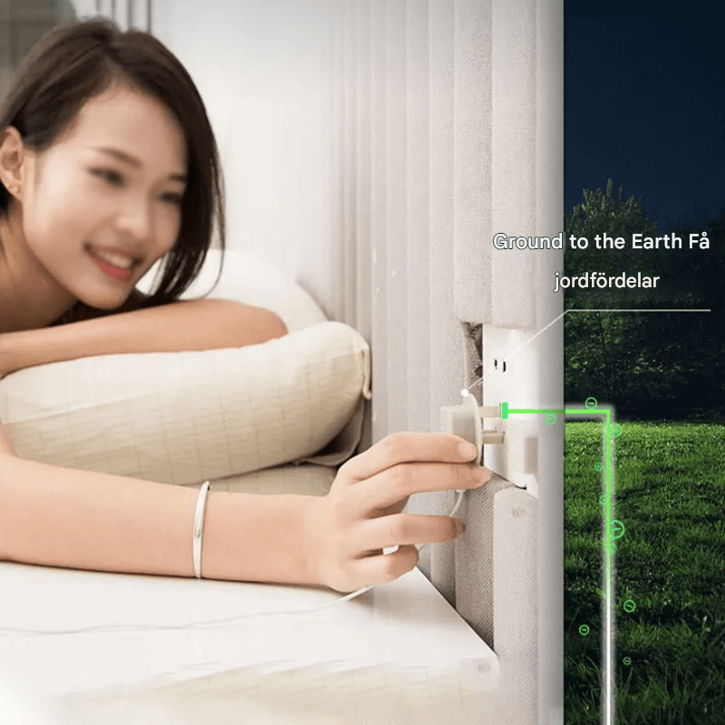 Erdungslaken mit Silberfäden - für besseren Schlaf & Gesundheit