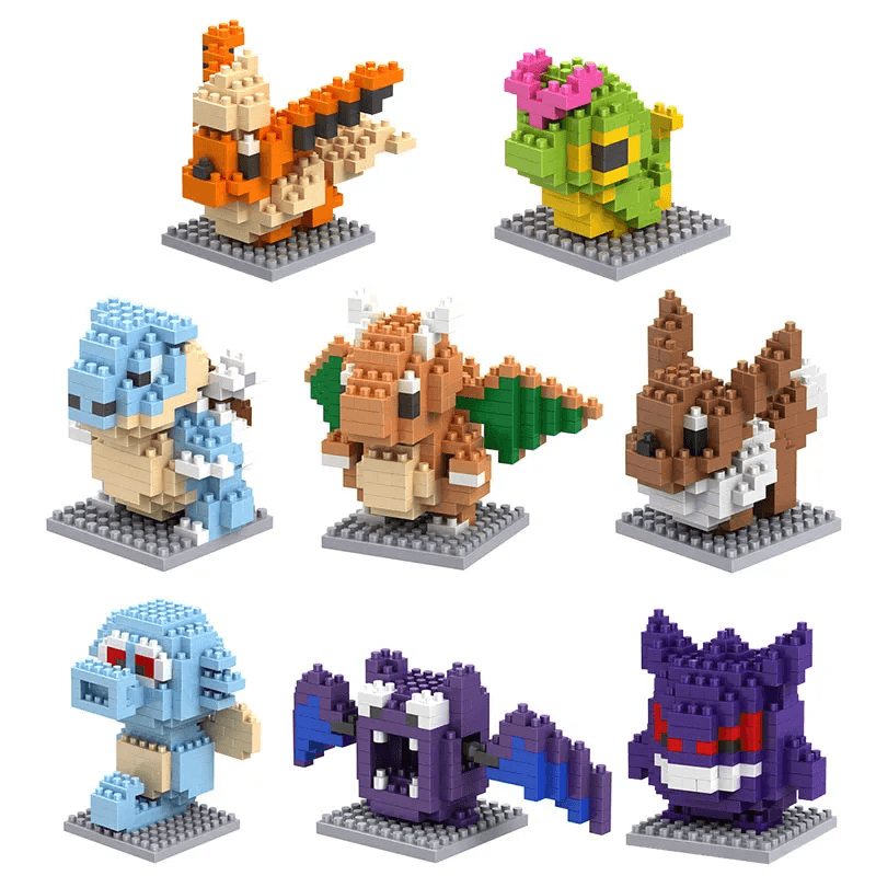 Poke Character Nanoblocks Anime-Bausteine