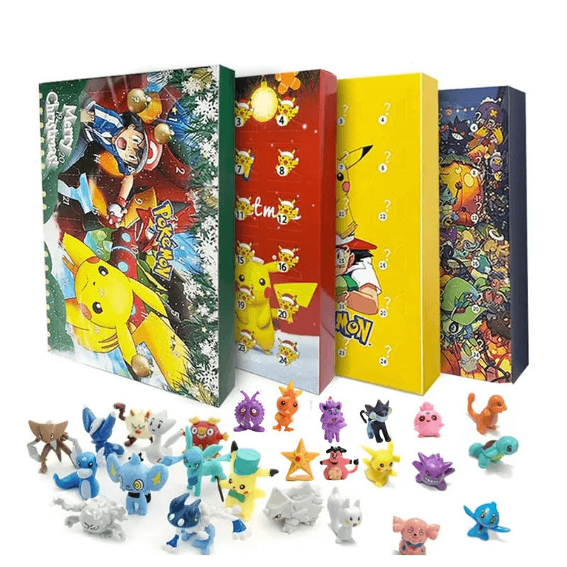 Poke Weihnachts-Adventskalender Mysterieskrin - 24pcs Figuren