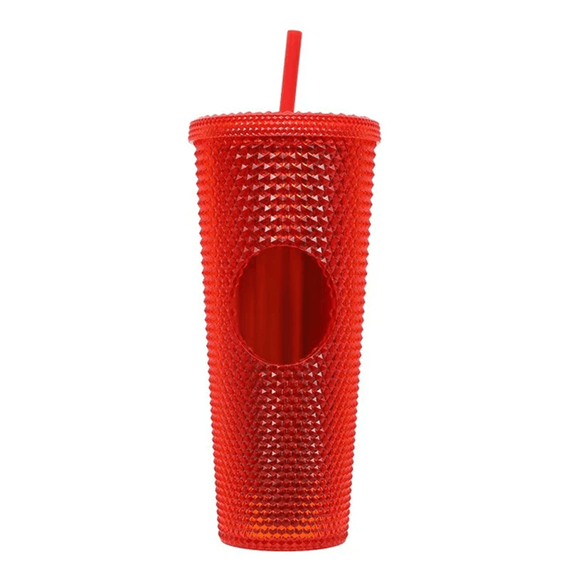 Wiederverwendbarer Becher mit Strohhalm 710ml