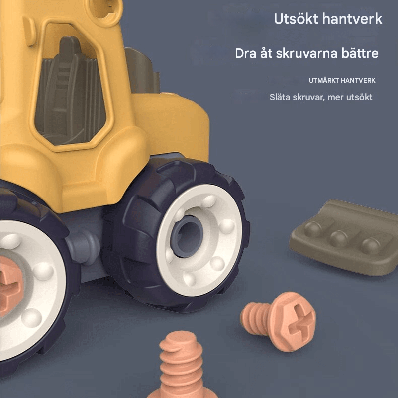 Mini-Bagger-Baukasten - Sicheres und nachhaltiges Spielen für Kinder