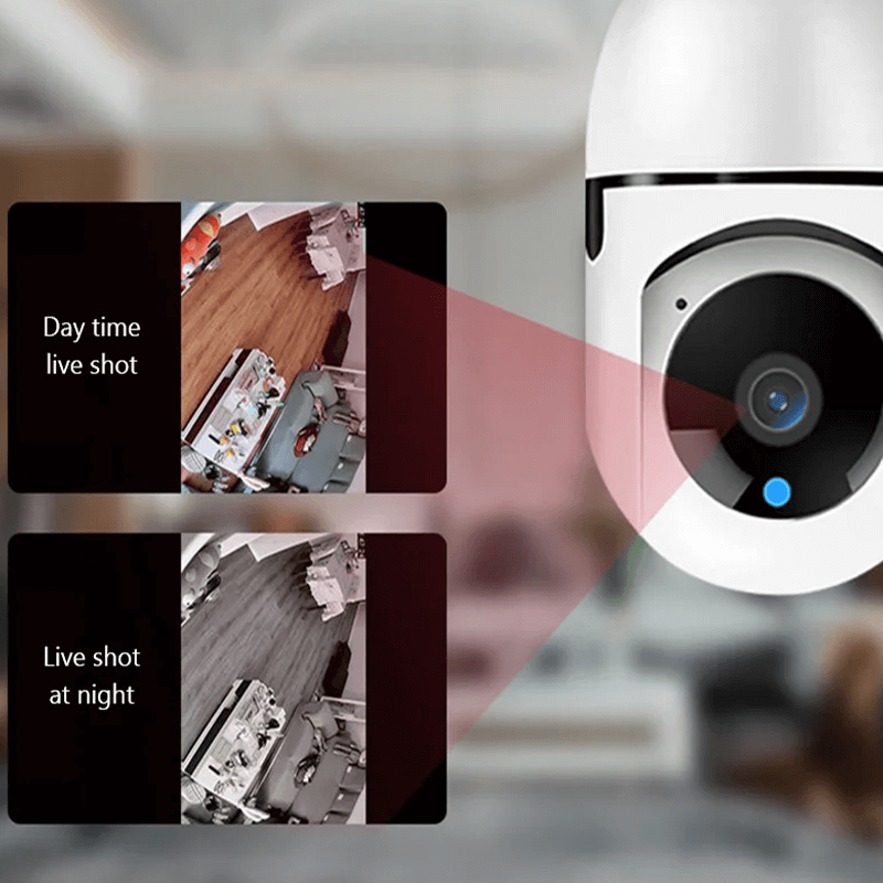 5G WiFi Überwachungskamera im Lampenformat - Wireless Smart Motion Sensor