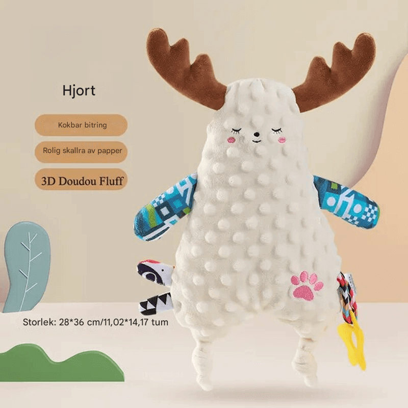 Schlafendes Baby-Kuscheltier - Kuscheliges und waschmaschinenfestes Plüschtier