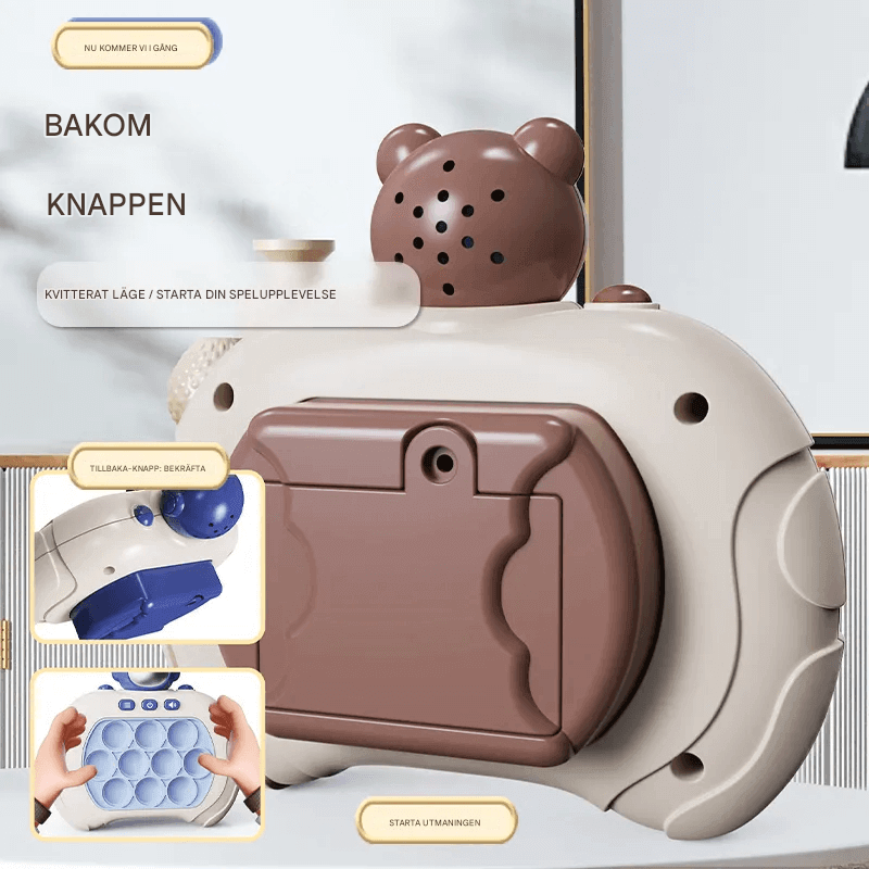 Pop It Quick Push Play Machine - Stressabbauendes und lehrreiches Zappelspielzeug