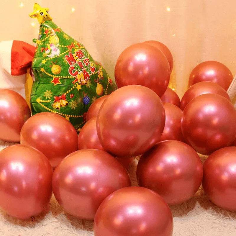 Fröhliche Weihnachten Ballons in mehreren Farben - Latex Ballons Party Ballons