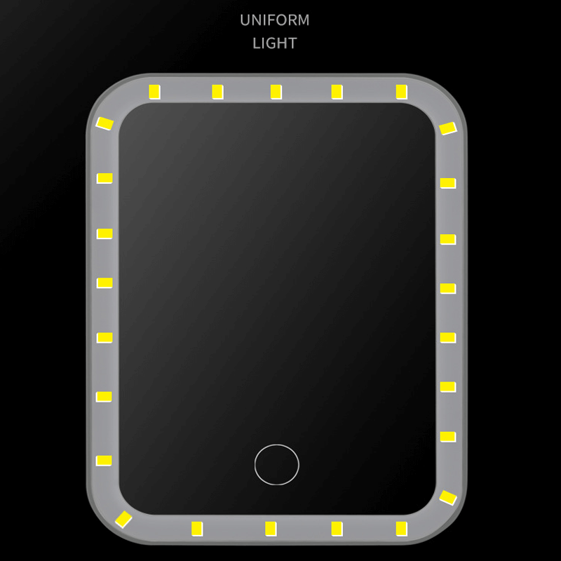 Tragbarer LED-Schminkspiegel