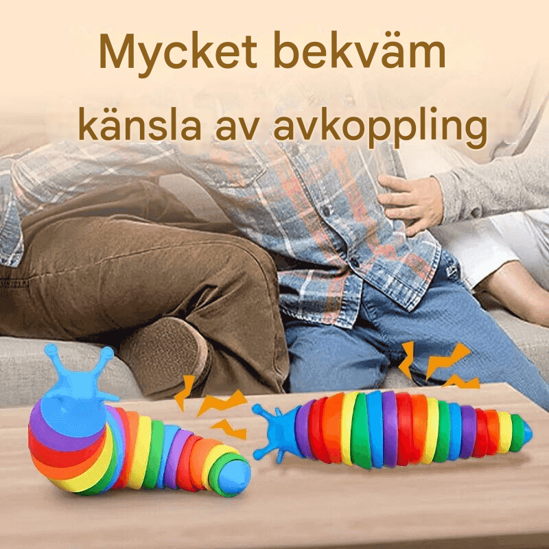 3D Bunte Schnecke Anti-Stress Spielzeug - Kreative und entspannende Aktivität