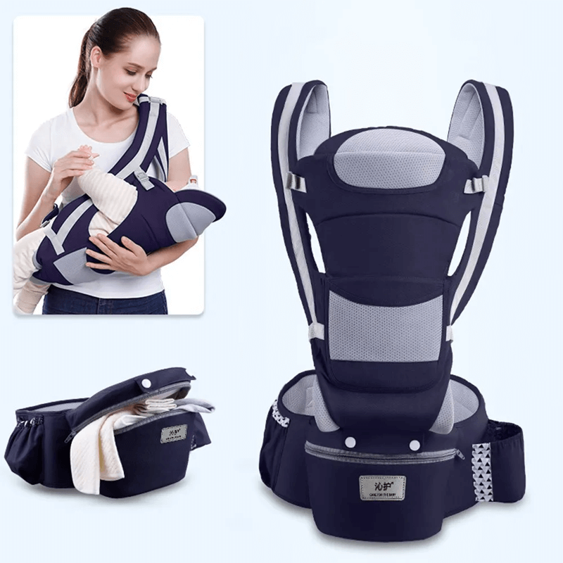 Ergonomische Babytrage mit Aufbewahrung