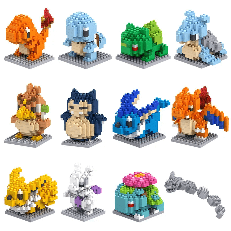 Poke Character Nanoblocks Anime-Bausteine
