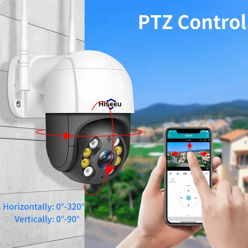 Smart WiFi Sicherheitskamera - Mit Infrarot Nachtsicht, APP & AI