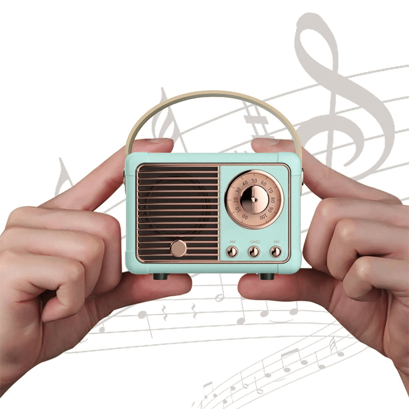 Mini-Bluetooth-Lautsprecher im Vintage-Stil