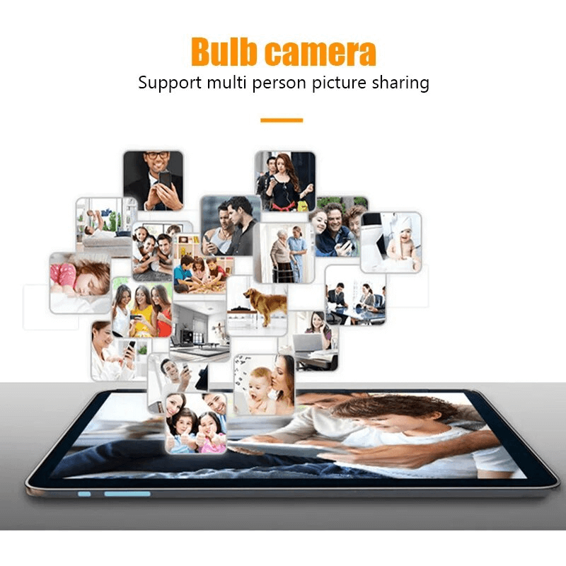 5G WiFi Überwachungskamera im Lampenformat - Wireless Smart Motion Sensor