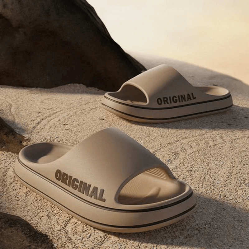 Bequeme Hausschuhe mit dicker Sohle