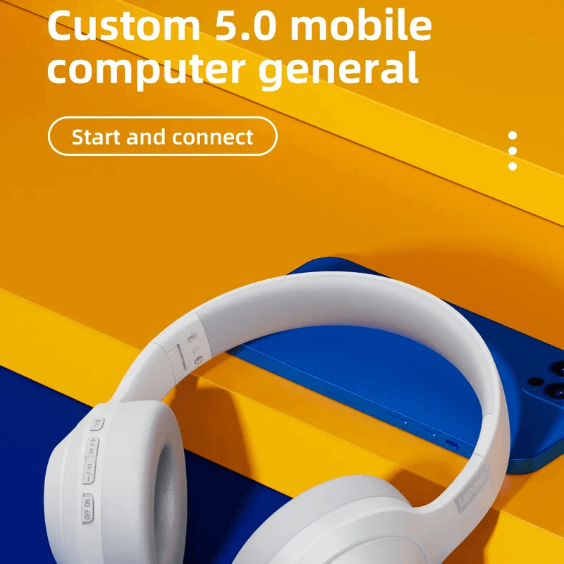 TH10 Kabelloser Stereo-Kopfhörer 3D-Audiotechnologie HiFi-Lautsprecher 12 Stunden Akkulaufzeit - kristallklarer Klang