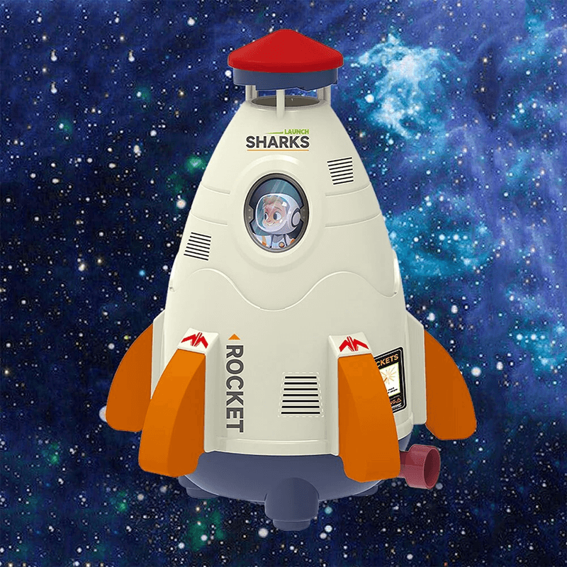 Wasserraketen-Sprinkler für Kinder | Spiel im Freien & Sommerspaß mit Druckwasser-Sprührakete