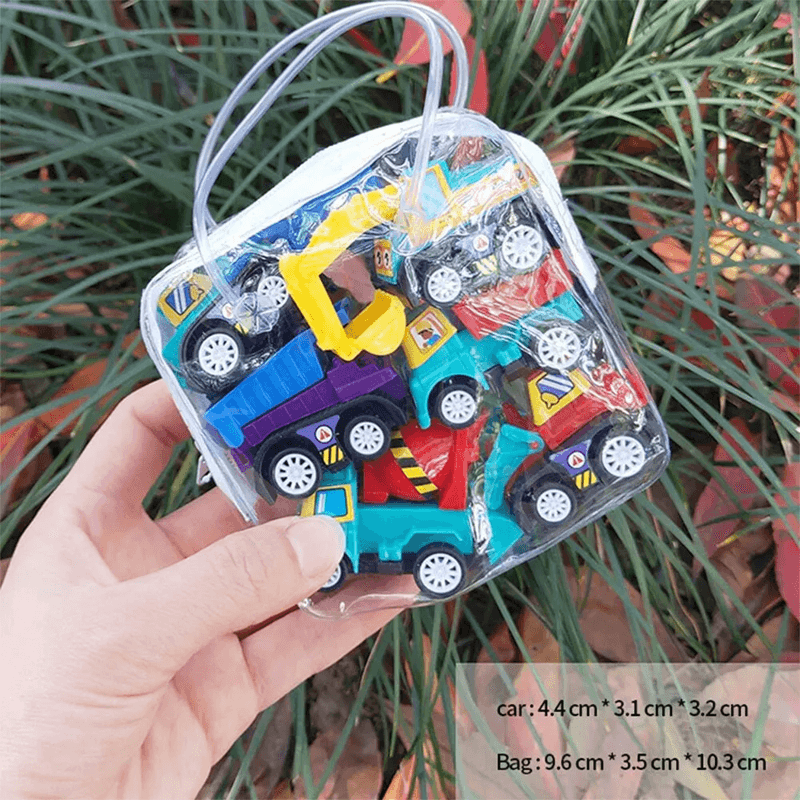 6er-Pack Mini-Engineering Cars - Langlebiges Diecast-Spielzeug