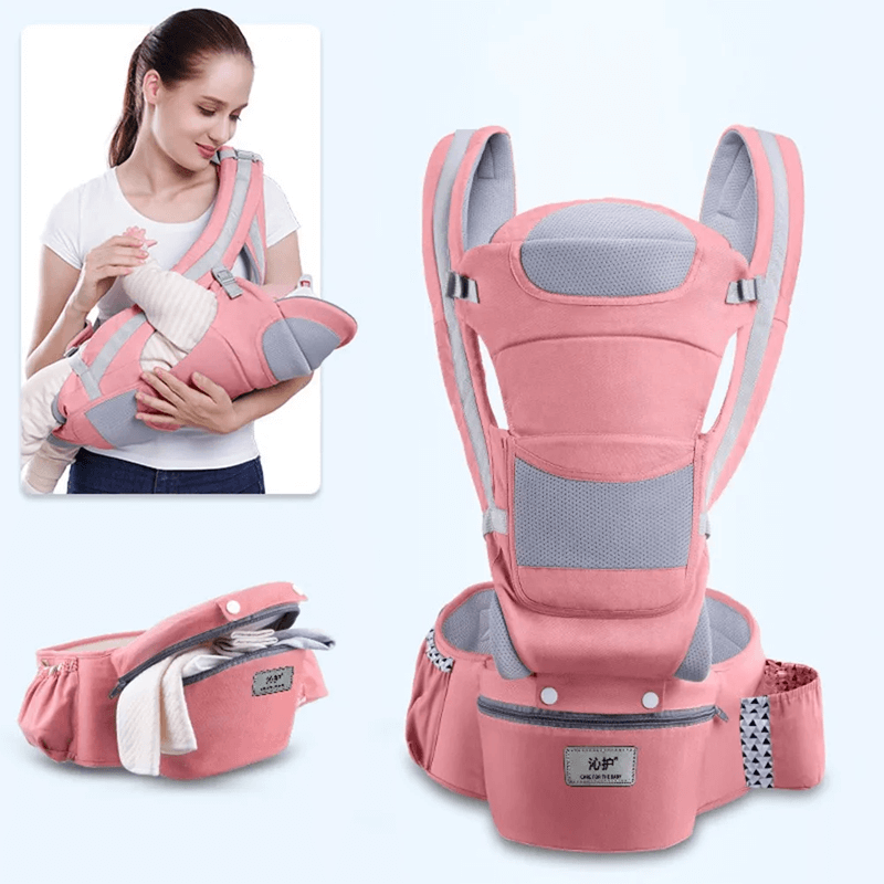 Ergonomische Babytrage mit Aufbewahrung