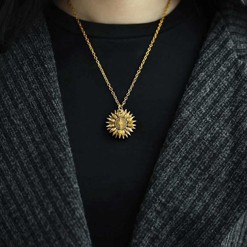 Sonnenblume Halskette Schmuck