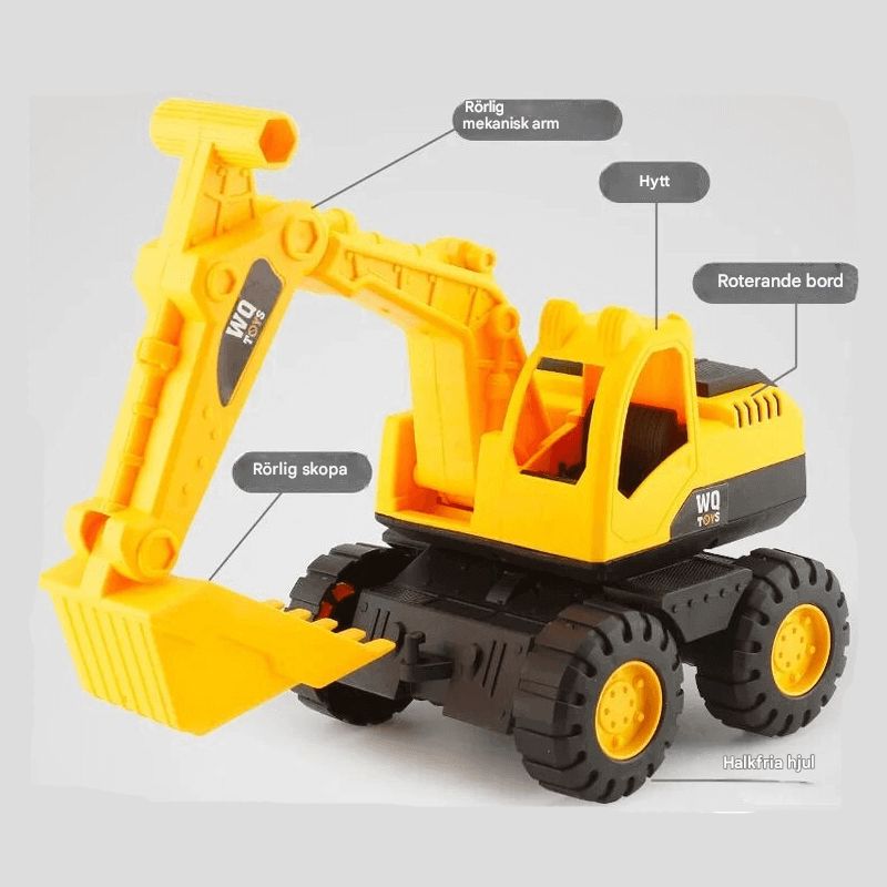 Bagger und Muldenkipper Spielzeug - Trägheitsbewegung und fantasievolles Spiel