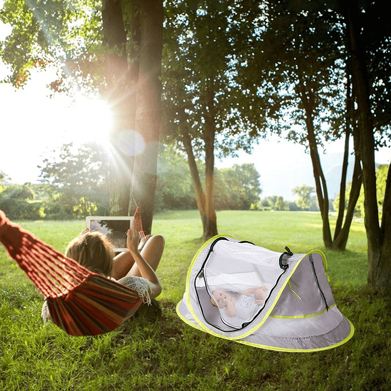 Pop-Up UV-Zelt für Kinder Strandzelt Sonnenzelt tragbar, Moskitonetz