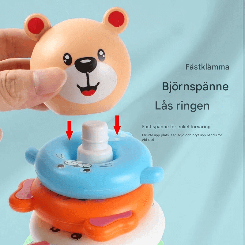 Pyramide Turm Stapeln Spielzeug für Babys - Entwicklung der Feinmotorik und kreatives Spiel