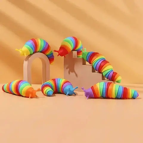 3D Bunte Schnecke Anti-Stress Spielzeug - Kreative und entspannende Aktivität