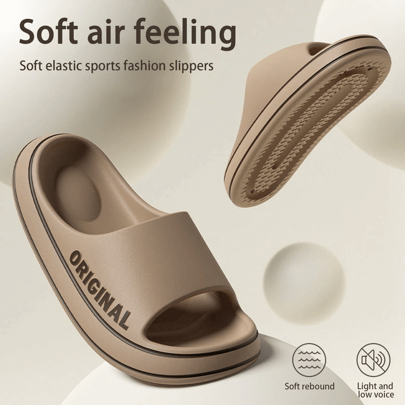 Bequeme Hausschuhe mit dicker Sohle