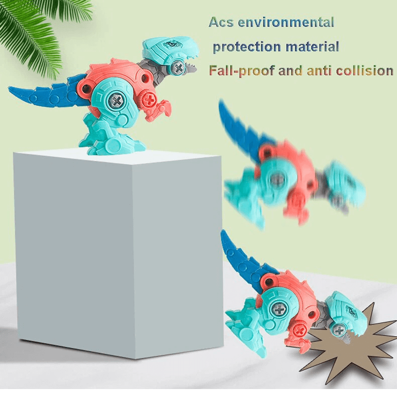 Dinosaurier-Ei-Bausatz - Überraschungsei mit Bauklötzen, Zerlegen und Zusammenbauen der eigenen Dinosaurier, DIY Blindbox-Spielzeug für Kinder