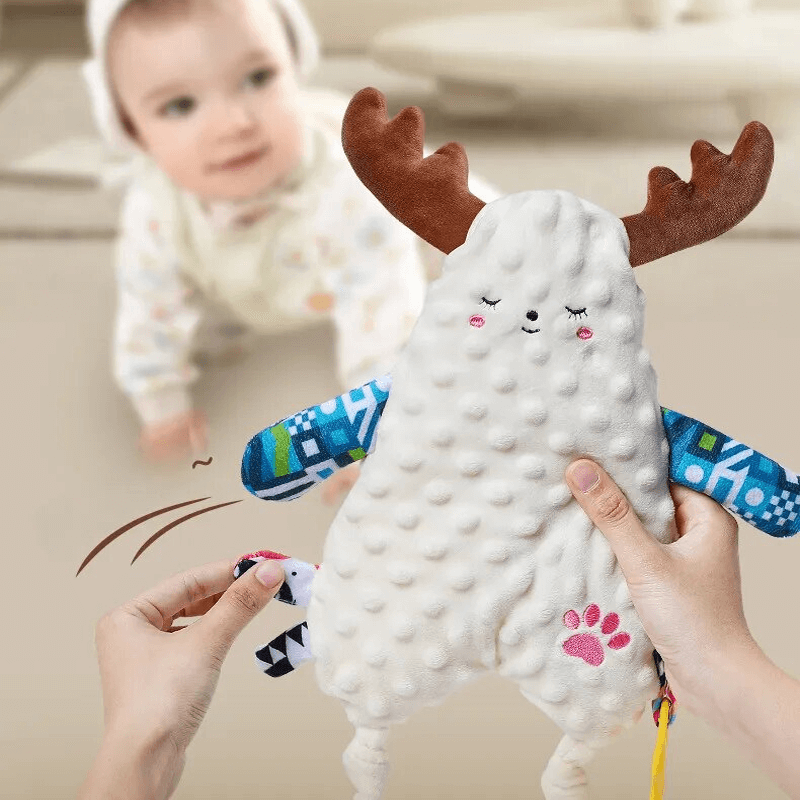 Schlafendes Baby-Kuscheltier - Kuscheliges und waschmaschinenfestes Plüschtier