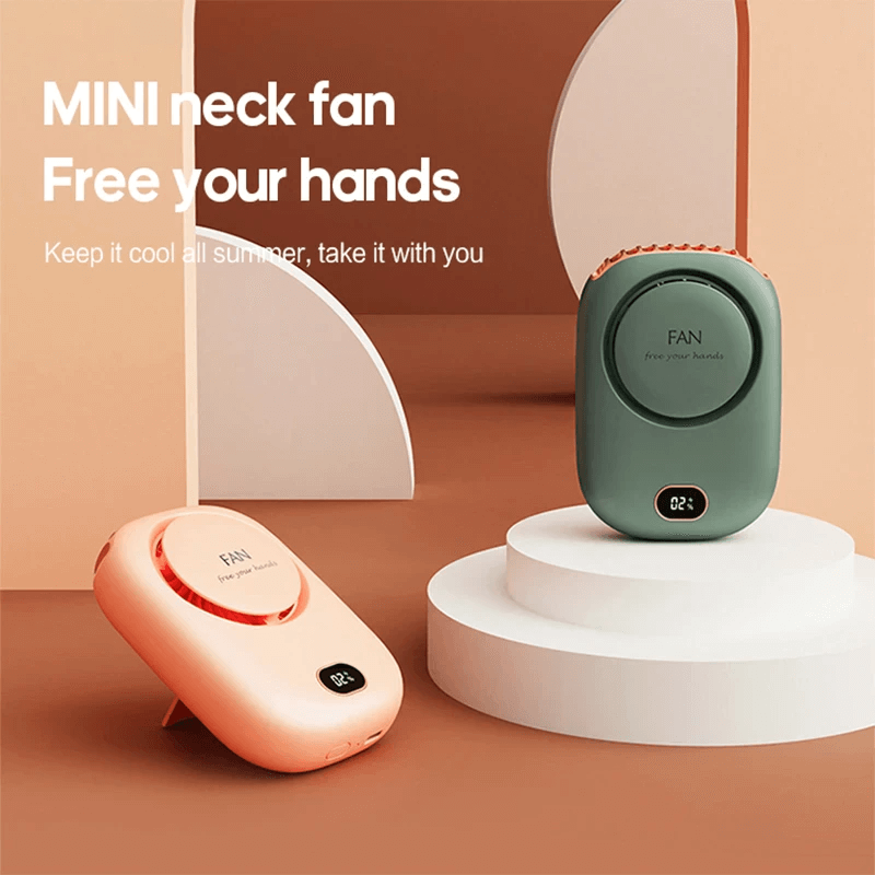 Tragbarer hängender Mini-Nackenventilator 2000mAh
