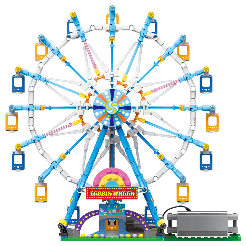 Riesenrad-Bausatz mit Beleuchtung - 813 Teile
