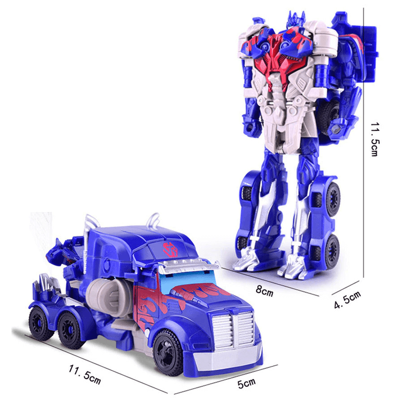 Dynamisches transformatives Roboterauto - Optimus Toy, 1-Schritt-Verwandlung, Roboter & Dinosaurier-Actionfigur für Jungen