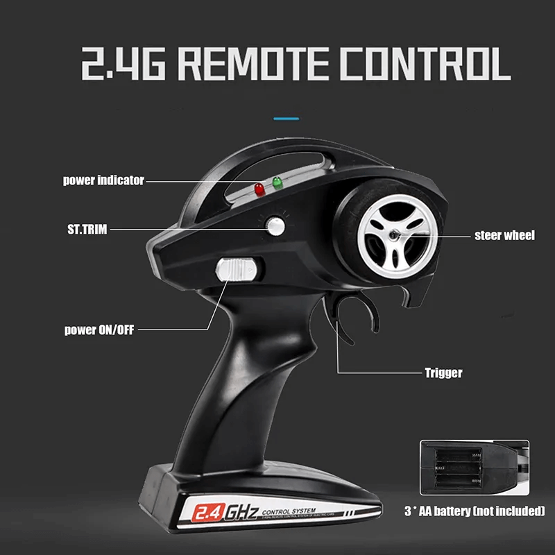 2.4G 4WD Brushless RC Car - Hochgeschwindigkeits-Off-Road-Rennfahrzeug mit 80 km/h