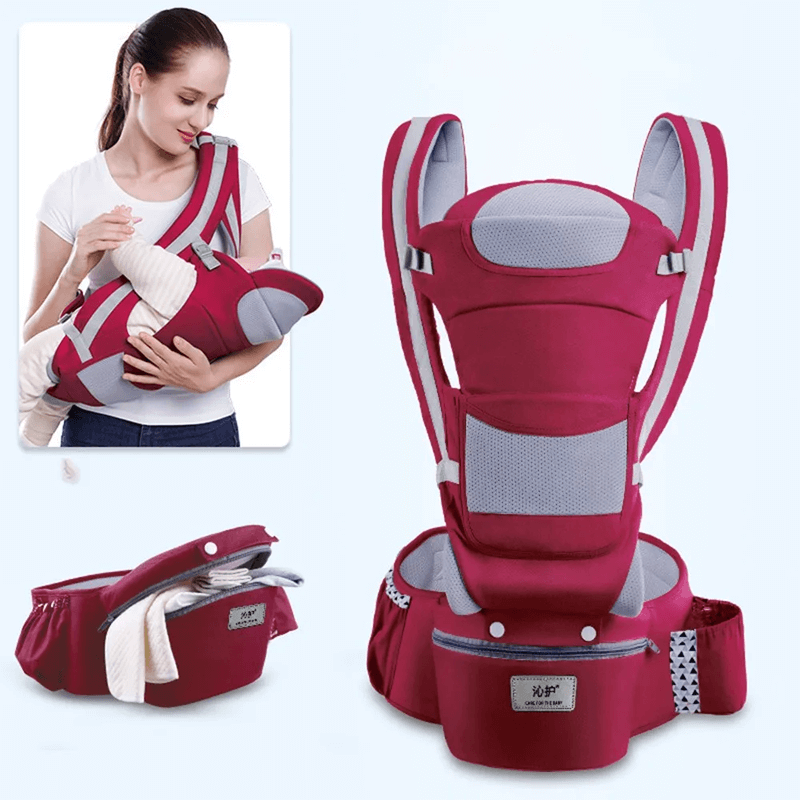 Ergonomische Babytrage mit Aufbewahrung