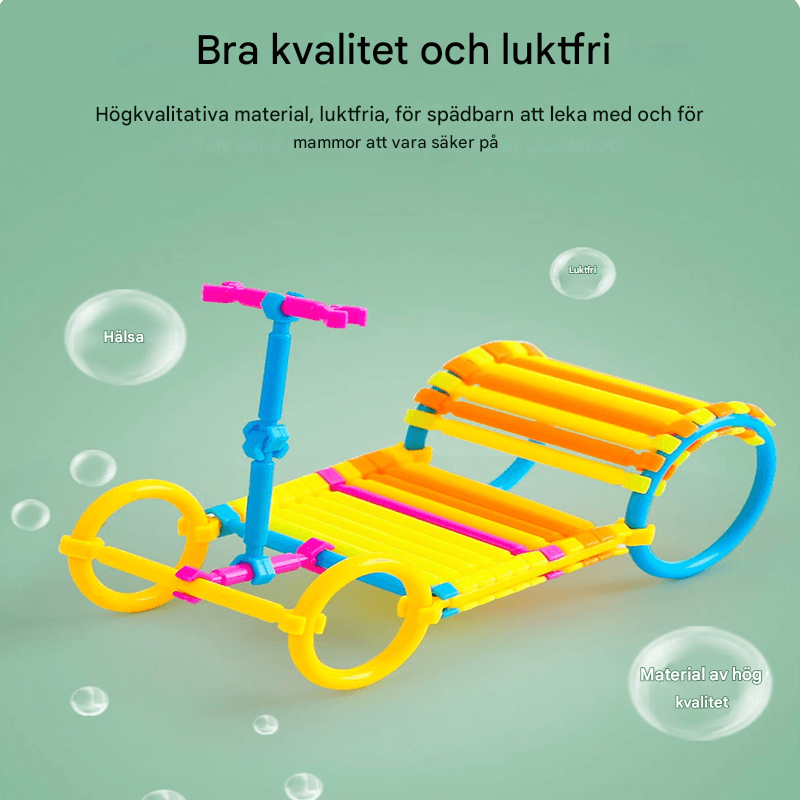 280 Stück Smart Puzzles - Bauklötze für Kinder, 3D-Puzzle und Lernbaukasten, kreativer Verbindungs- und Baukasten