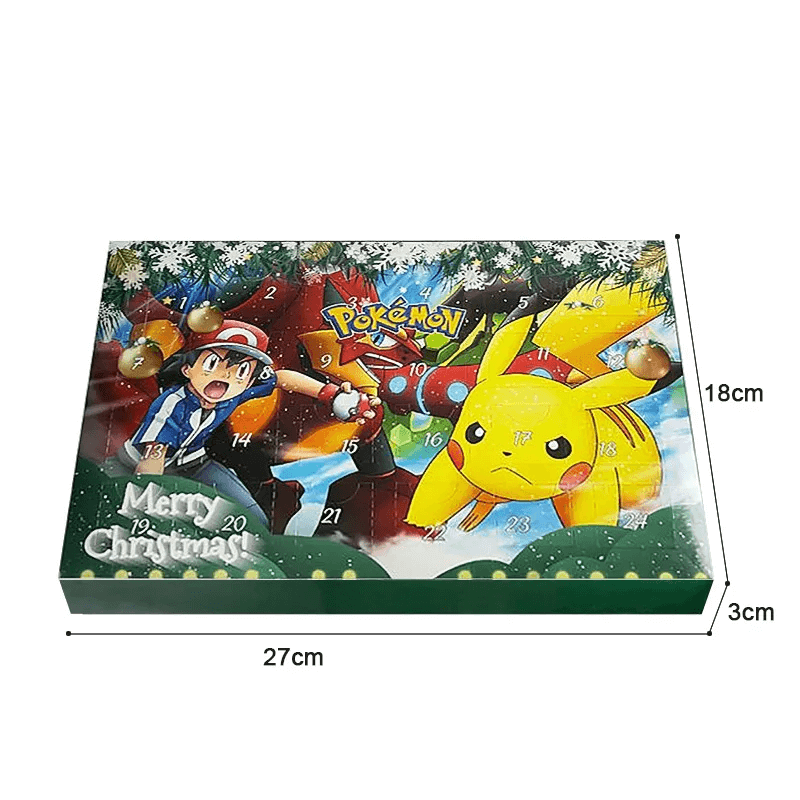 Poke Weihnachts-Adventskalender Mysterieskrin - 24pcs Figuren