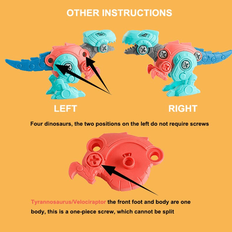 Dinosaurier-Ei-Bausatz - Überraschungsei mit Bauklötzen, Zerlegen und Zusammenbauen der eigenen Dinosaurier, DIY Blindbox-Spielzeug für Kinder