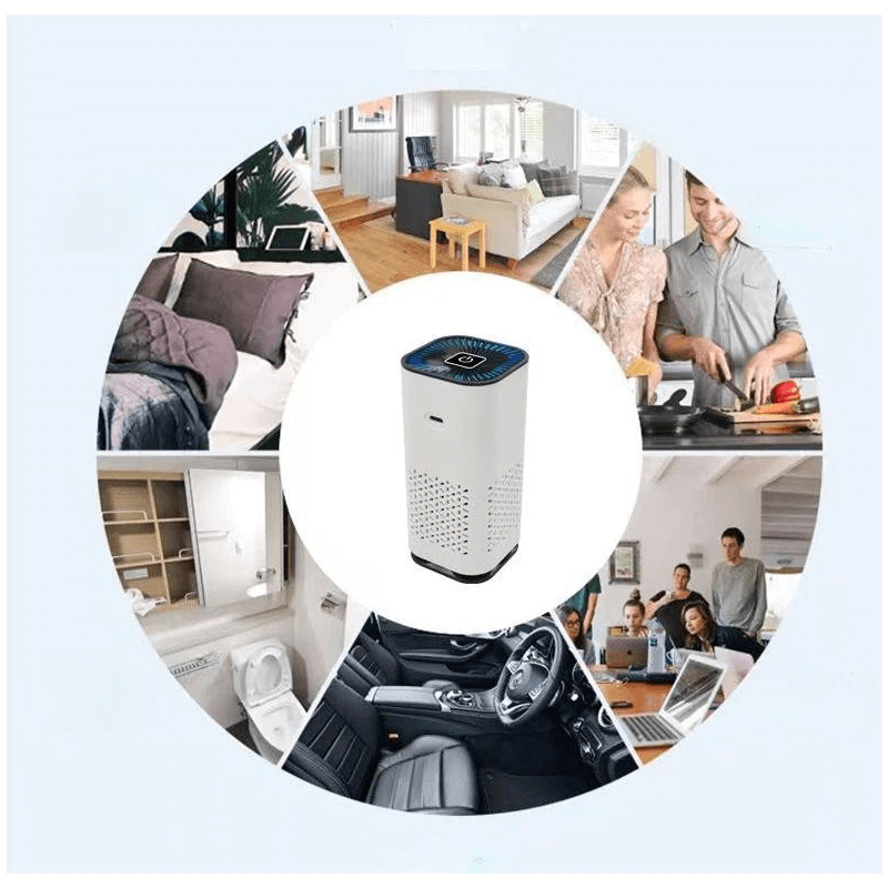 Tragbarer ionischer Luftreiniger mit HEPA-Filter