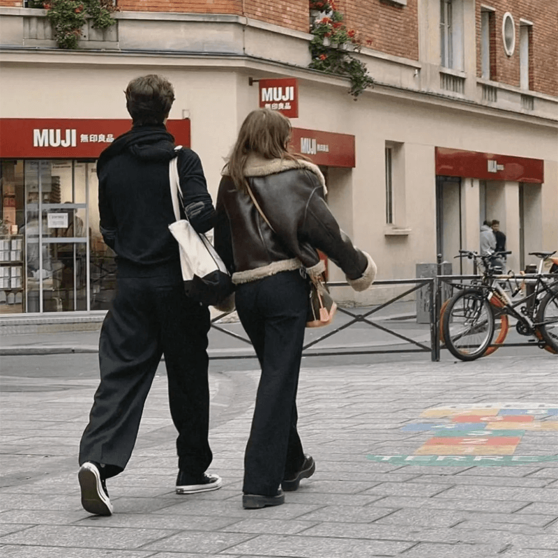 Braune Lederjacke für Damen