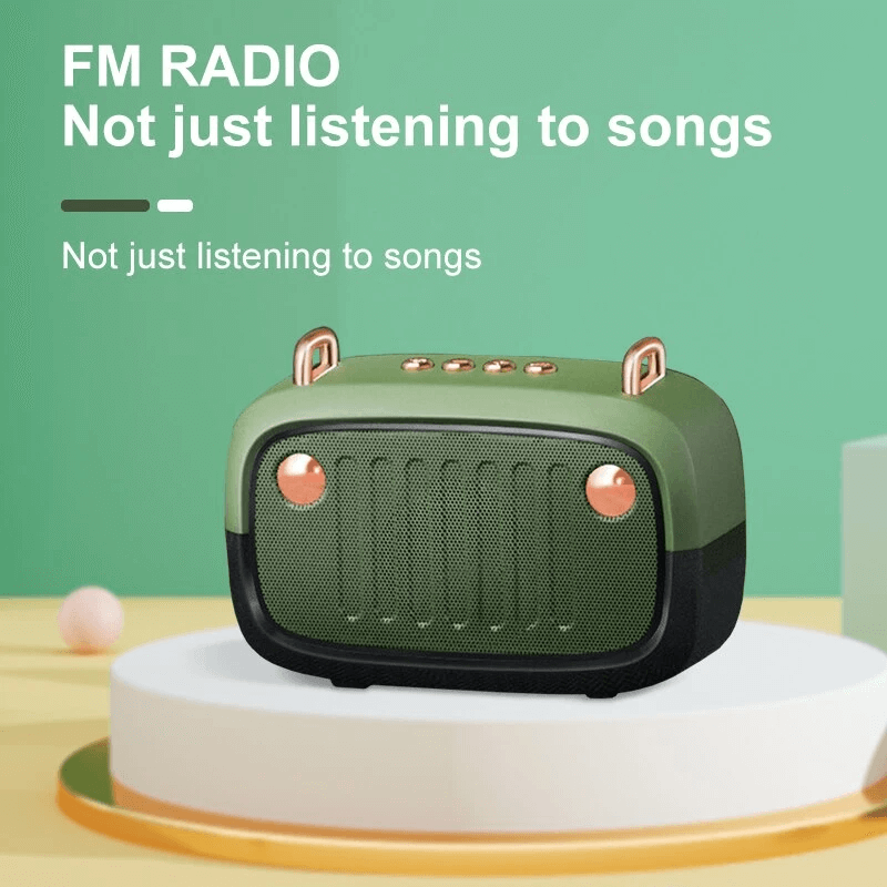 Tragbarer Lautsprecher im Retrolook