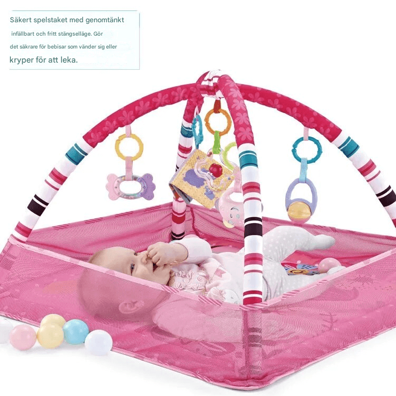 Babymatte mit Zaun und Spielfunktionen - lehrreiche und sichere Babymatte
