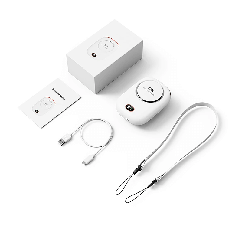 Tragbarer hängender Mini-Nackenventilator 2000mAh