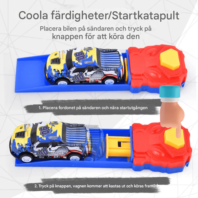 Mini-Rennwagen-Set für Kinder - robuste Konstruktion und Federung