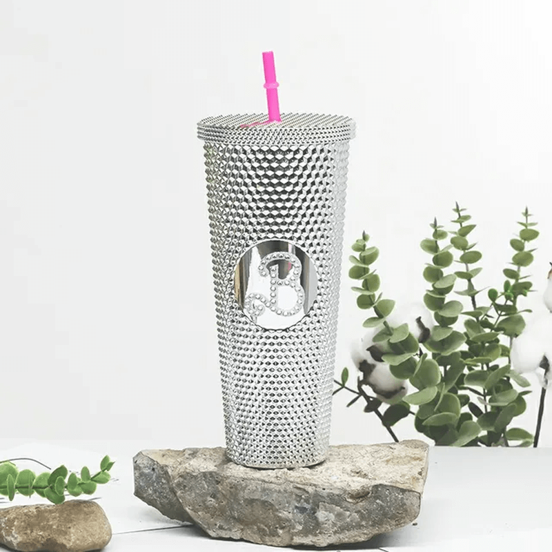 Wiederverwendbarer Becher mit Strohhalm 710ml