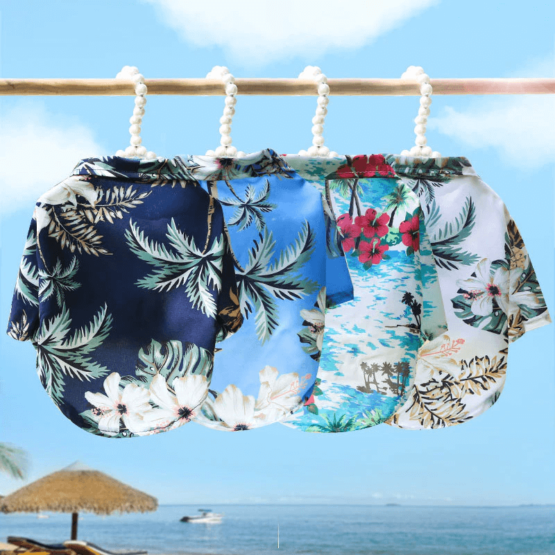 Hawaiianisches Strandhemd für Haustiere