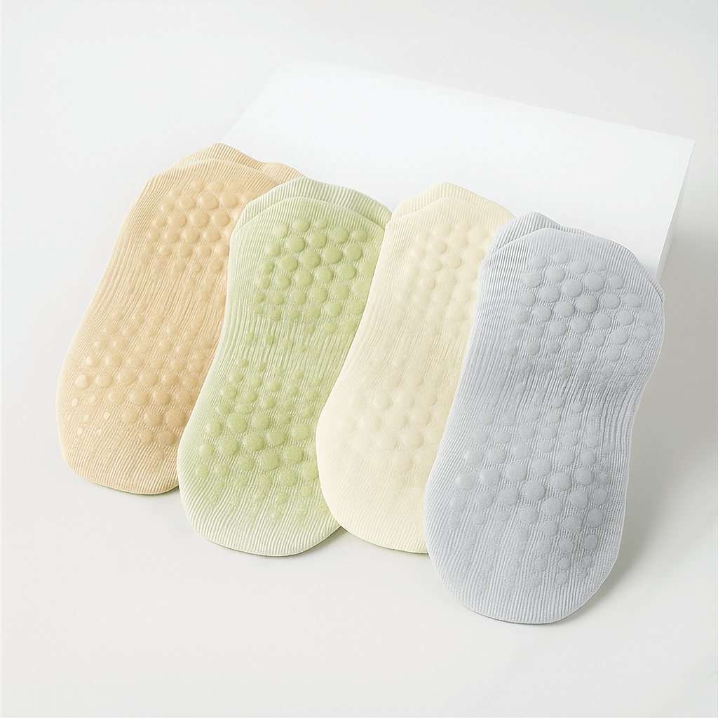 EaseMotion - Atmungsaktive, rutschfeste Yoga-Socken mit weichem Griff & Ventilierender Komfort