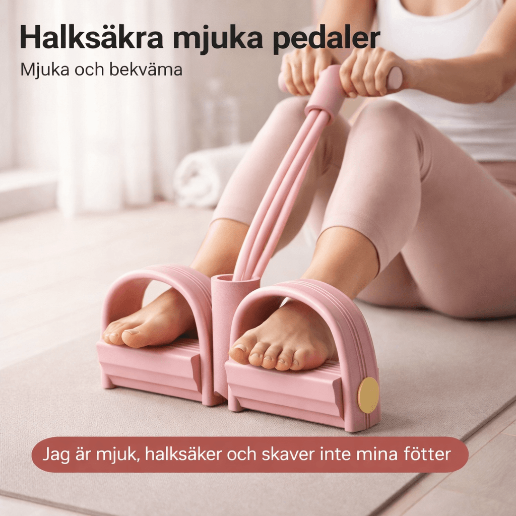 FlexPulse – Pedalbasiertes Trainingsgerät mit Widerstandsband für Dehnübungen, Bauch-, Bein-, Arm- und Ganzkörpertraining