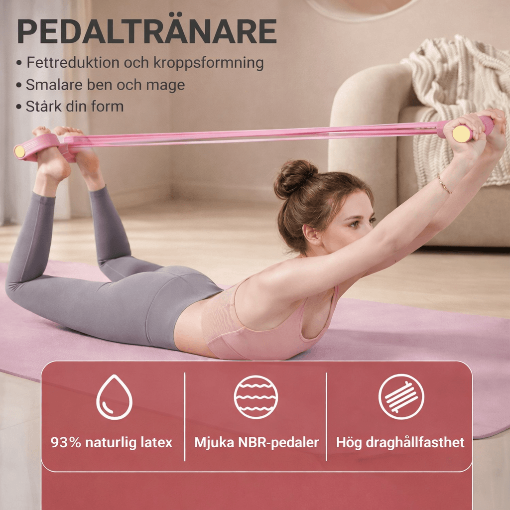 FlexPulse – Pedalbasiertes Trainingsgerät mit Widerstandsband für Dehnübungen, Bauch-, Bein-, Arm- und Ganzkörpertraining