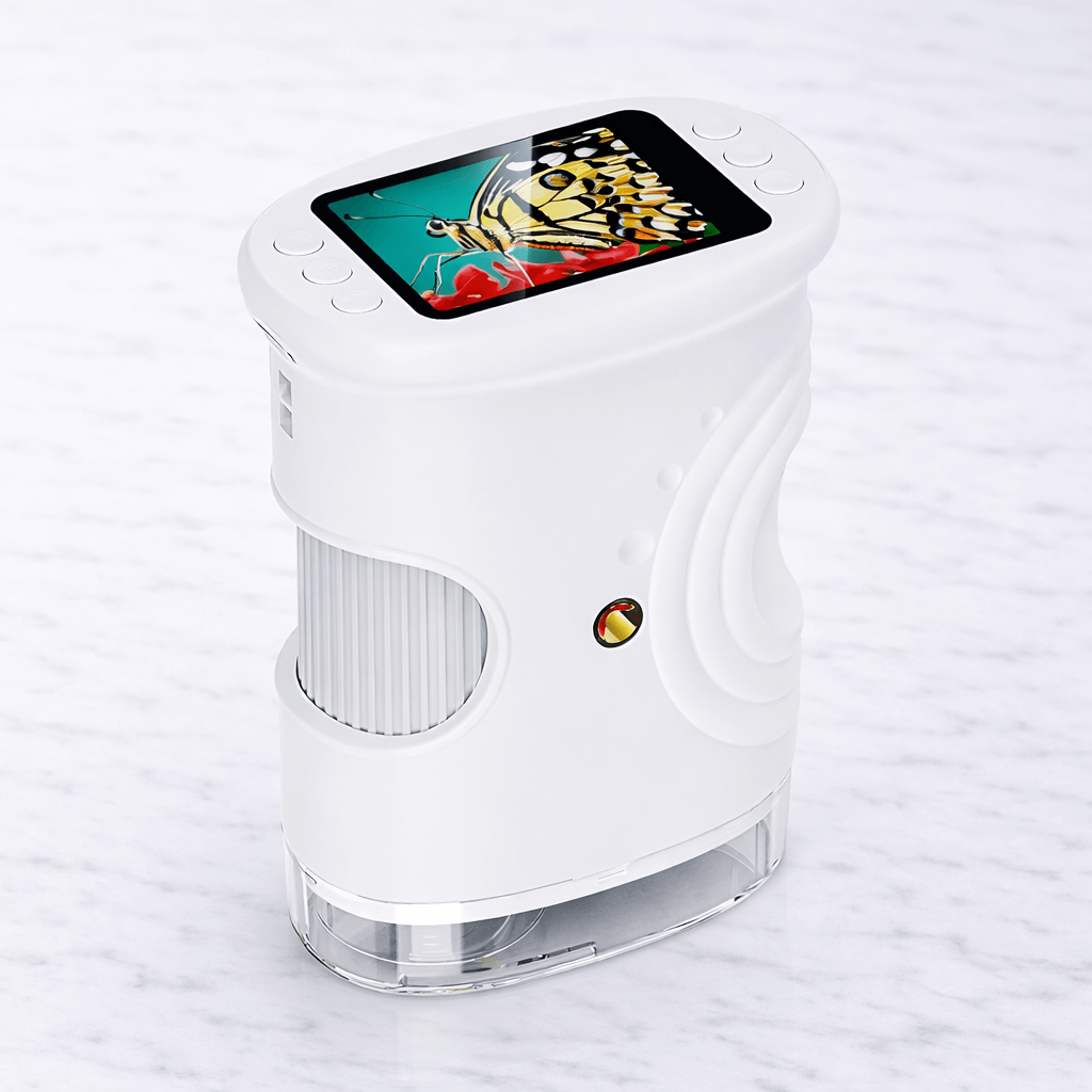 PocketScope – Handheld-Digitalmikroskop für Kinder mit 2-Zoll-Bildschirm, bis zu 1000-facher Vergrößerung und Foto- und Videofunktion