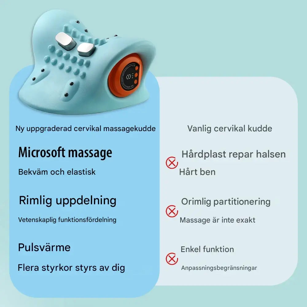 ThermaEase - Elektrisches Nackenmassage-Kissen mit Wärme- und EMS-Technologie